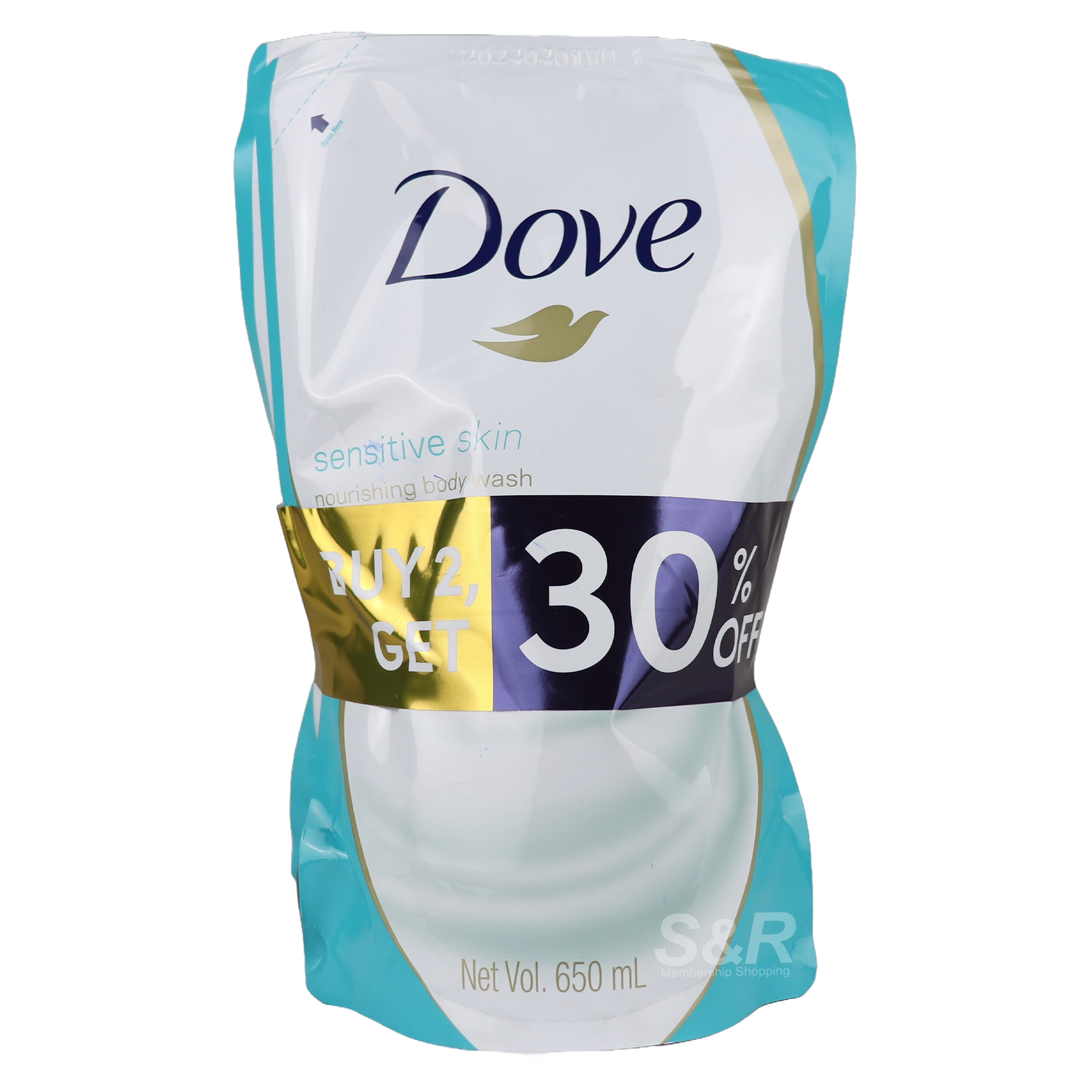 Dove Sensitive Skin Body Wash 2x650mL Dove Sensitive Skin Body Wash 2x650mL